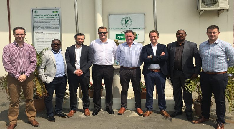 Aurivo representatives travel to Nigeria to launch new product