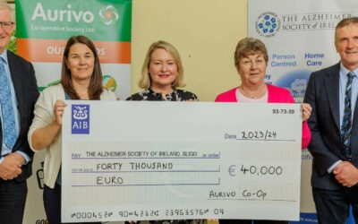Aurivo Co-operative raises €40,000 in donations for The Alzheimer’s Society of Ireland